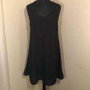 Short black shift dress